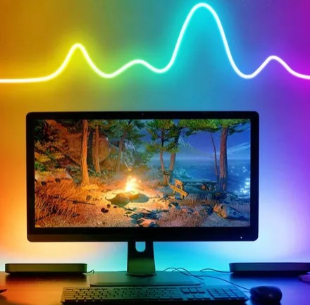 Cinta Rgb Neon De 5m Led Bluetooth